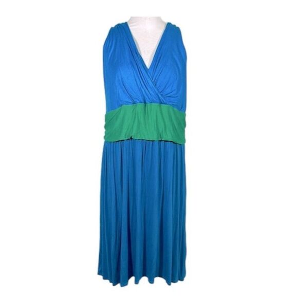 Lane Bryant Casual Dress Size 26/28 Midi Sleeveless NWT Beach - Picture 1 of 12